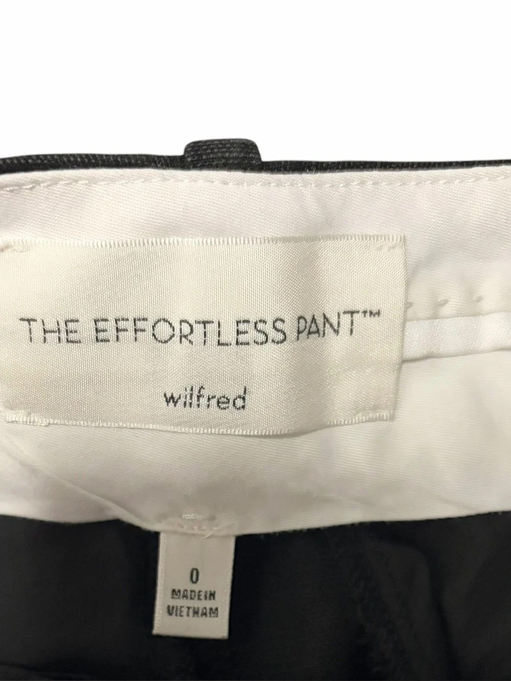 Aritzia Wilfred The Effortless Pant Wide Leg Black Size 0